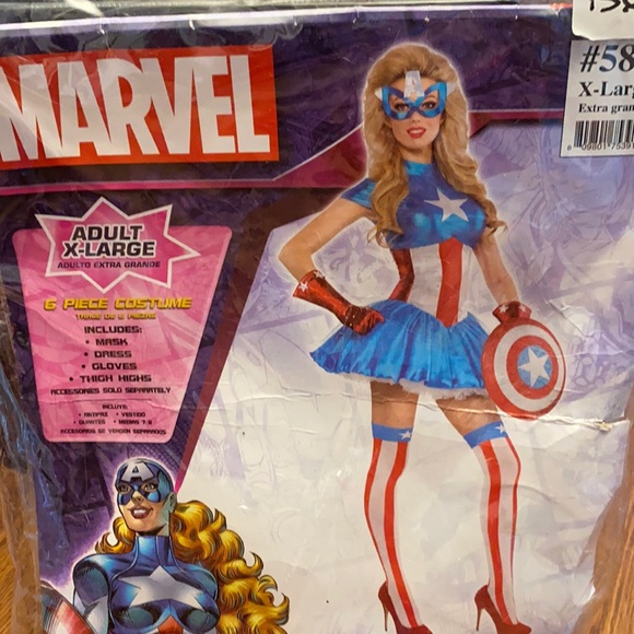 Captain America Women’s Costume - Picture 1 of 5